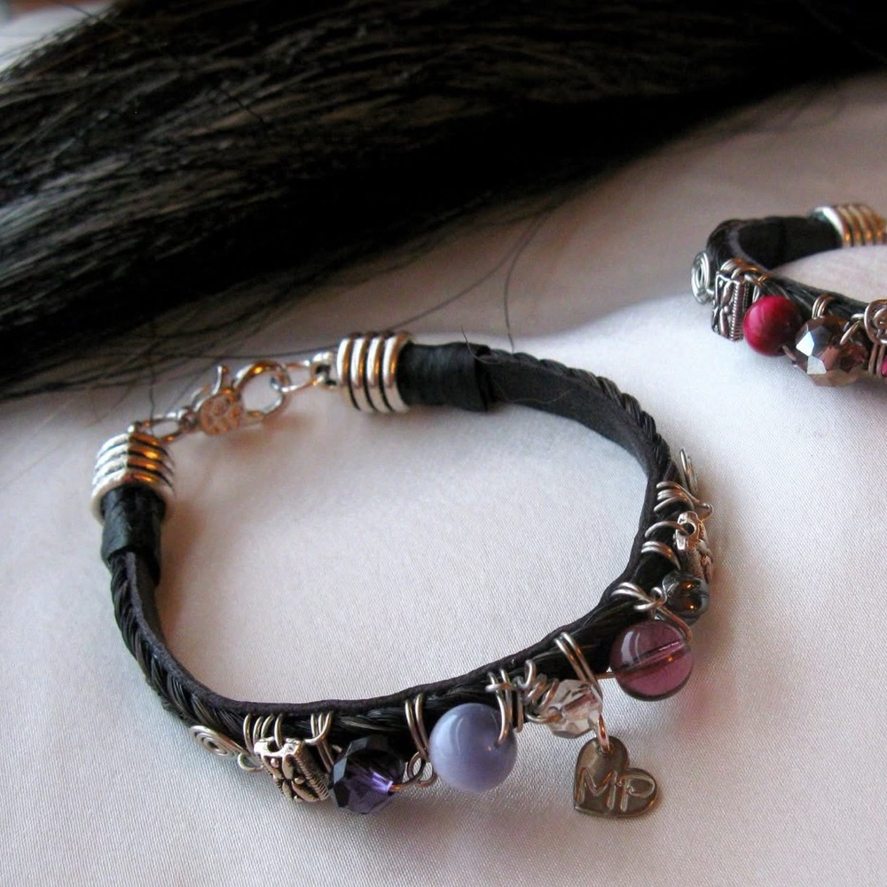 Horse hair Bracelet ! Western style beads 🌿